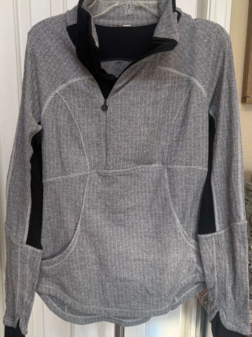 lululemon athletica Gray and Black Zip-Up Jacket